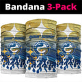 Personalized Parramatta Eels Neck Gaiter Y2K Grunge Aesthetic With Cyber Flames and Starburst Graphics