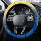 Parramatta Eels Steering Wheel Cover Y2K Grunge Aesthetic With Cyber Flames and Starburst Graphics