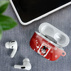 Personalized St. George Illawarra Dragons AirPods Case Y2K Grunge Aesthetic With Cyber Flames and Starburst Graphics