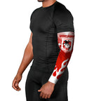 Personalized St. George Illawarra Dragons Arm Sleeves Y2K Grunge Aesthetic With Cyber Flames and Starburst Graphics