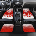 Personalized St. George Illawarra Dragons Car Mats Y2K Grunge Aesthetic With Cyber Flames and Starburst Graphics