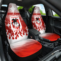 Personalized St. George Illawarra Dragons Car Seat Cover Y2K Grunge Aesthetic With Cyber Flames and Starburst Graphics