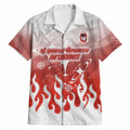 Personalized St. George Illawarra Dragons Hawaiian Shirt Y2K Grunge Aesthetic With Cyber Flames and Starburst Graphics