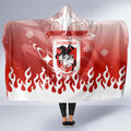 Personalized St. George Illawarra Dragons Hooded Blanket Y2K Grunge Aesthetic With Cyber Flames and Starburst Graphics