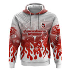 Personalized St. George Illawarra Dragons Hoodie Y2K Grunge Aesthetic With Cyber Flames and Starburst Graphics