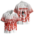 Personalized St. George Illawarra Dragons Kid Hawaiian Shirt Y2K Grunge Aesthetic With Cyber Flames and Starburst Graphics