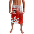 Personalized St. George Illawarra Dragons Lavalava Y2K Grunge Aesthetic With Cyber Flames and Starburst Graphics