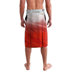 Personalized St. George Illawarra Dragons Lavalava Y2K Grunge Aesthetic With Cyber Flames and Starburst Graphics