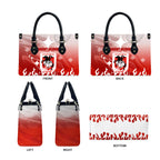 Personalized St. George Illawarra Dragons Leather Bag Y2K Grunge Aesthetic With Cyber Flames and Starburst Graphics