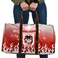 Personalized St. George Illawarra Dragons Travel Bag Y2K Grunge Aesthetic With Cyber Flames and Starburst Graphics