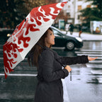Personalized St. George Illawarra Dragons Umbrella Y2K Grunge Aesthetic With Cyber Flames and Starburst Graphics