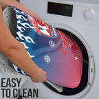 Personalized Sydney Roosters Bathroom Set Y2K Grunge Aesthetic With Cyber Flames and Starburst Graphics