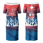 Personalized Sydney Roosters Couples Matching Puletasi and Hawaiian Shirt Y2K Grunge Aesthetic With Cyber Flames and Starburst Graphics