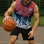Personalized Sydney Roosters Sleeveless Hoodie Y2K Grunge Aesthetic With Cyber Flames and Starburst Graphics