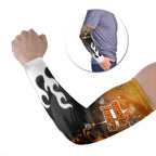 Personalized Wests Tigers Arm Sleeves Y2K Grunge Aesthetic With Cyber Flames and Starburst Graphics