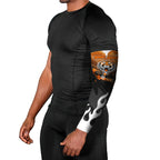 Personalized Wests Tigers Arm Sleeves Y2K Grunge Aesthetic With Cyber Flames and Starburst Graphics