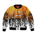 Personalized Wests Tigers Bomber Jacket Y2K Grunge Aesthetic With Cyber Flames and Starburst Graphics