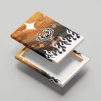 Personalized Wests Tigers Canvas Wall Art Y2K Grunge Aesthetic With Cyber Flames and Starburst Graphics