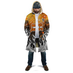 Personalized Wests Tigers Cloak Y2K Grunge Aesthetic With Cyber Flames and Starburst Graphics