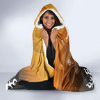 Personalized Wests Tigers Hooded Blanket Y2K Grunge Aesthetic With Cyber Flames and Starburst Graphics