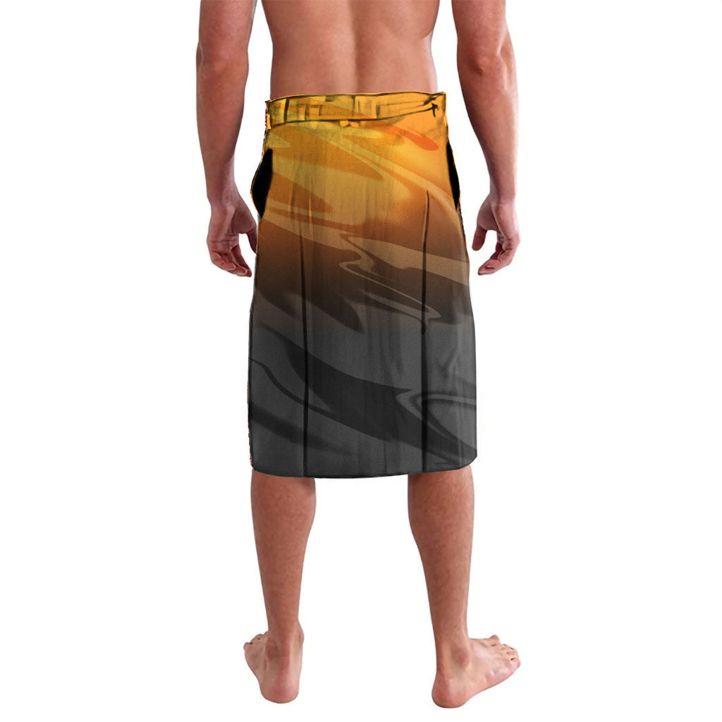 Personalized Wests Tigers Lavalava Y2K Grunge Aesthetic With Cyber Flames and Starburst Graphics