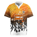 Personalized Wests Tigers Rugby Jersey Y2K Grunge Aesthetic With Cyber Flames and Starburst Graphics
