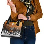 Personalized Wests Tigers Shoulder Handbag Y2K Grunge Aesthetic With Cyber Flames and Starburst Graphics