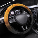Wests Tigers Steering Wheel Cover Y2K Grunge Aesthetic With Cyber Flames and Starburst Graphics