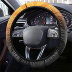 Wests Tigers Steering Wheel Cover Y2K Grunge Aesthetic With Cyber Flames and Starburst Graphics