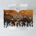 Personalized Wests Tigers Tablecloth Y2K Grunge Aesthetic With Cyber Flames and Starburst Graphics