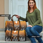 Personalized Wests Tigers Travel Bag Y2K Grunge Aesthetic With Cyber Flames and Starburst Graphics