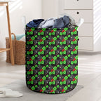 Penrith Panthers Laundry Basket Tropical Hibiscus Floral Seamless Rugby Mascot