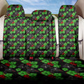 Penrith Panthers Back Car Seat Cover Tropical Hibiscus Floral Seamless Rugby Mascot