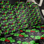 Penrith Panthers Back Car Seat Cover Tropical Hibiscus Floral Seamless Rugby Mascot