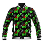 Penrith Panthers Baseball Jacket Tropical Hibiscus Floral Seamless Rugby Mascot