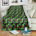 Penrith Panthers Blanket Tropical Hibiscus Floral Seamless Rugby Mascot