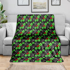 Penrith Panthers Blanket Tropical Hibiscus Floral Seamless Rugby Mascot