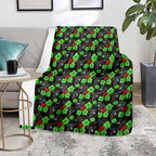 Penrith Panthers Blanket Tropical Hibiscus Floral Seamless Rugby Mascot