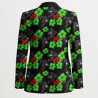 Penrith Panthers Blazer Tropical Hibiscus Floral Seamless Rugby Mascot