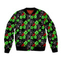 Penrith Panthers Bomber Jacket Tropical Hibiscus Floral Seamless Rugby Mascot