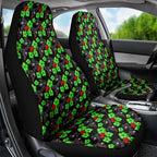 Penrith Panthers Car Seat Cover Tropical Hibiscus Floral Seamless Rugby Mascot