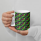 Penrith Panthers Ceramic Mug Tropical Hibiscus Floral Seamless Rugby Mascot