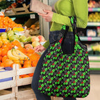 Penrith Panthers Grocery Bag Tropical Hibiscus Floral Seamless Rugby Mascot