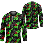 Penrith Panthers Hockey Jersey Tropical Hibiscus Floral Seamless Rugby Mascot