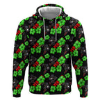 Penrith Panthers Hoodie Tropical Hibiscus Floral Seamless Rugby Mascot