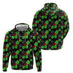 Penrith Panthers Hoodie Tropical Hibiscus Floral Seamless Rugby Mascot