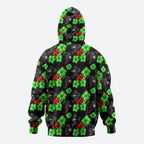 Penrith Panthers Hoodie Tropical Hibiscus Floral Seamless Rugby Mascot