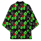 Penrith Panthers Kimono Tropical Hibiscus Floral Seamless Rugby Mascot