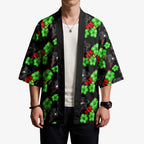 Penrith Panthers Kimono Tropical Hibiscus Floral Seamless Rugby Mascot
