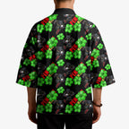 Penrith Panthers Kimono Tropical Hibiscus Floral Seamless Rugby Mascot